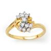 Image 1 : Natural 0.25 ctw Diamond Ring 10K Yellow Gold * MSRP $860