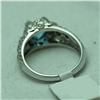 Image 4 : Natural 2.42 ctw Diamond and Topaz Ring in 14K White Gold - MSRP $2380
