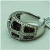 Image 2 : Natural 2.22 ctw Diamond and Ruby Ring in 14K White Gold - MSRP $4868