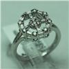 Image 1 : Natural 0.55 ctw Diamond Ring in 14K White Gold - MSRP $1928
