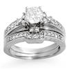 Image 1 : Natural 1.30 ctw Diamond Solitaire Ring 14K White Gold - Retails for $9700