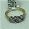 Image 2 : Natural 0.5 ctw Diamond Ring in 14K 2Tone Gold - MSRP $2190