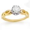 Image 1 : Natural 0.75 ctw Diamond Ring 14K Multi tone Gold - Retails for $4730