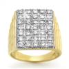 Image 1 : Natural 2.0 ctw Diamond Men's Ring 14K Yellow Gold * MSRP $5590