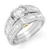 Image 1 : Natural 2.0 ctw Diamond Ring 14K White Gold - Retails for $7720