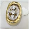 Image 1 : 14K Two-Toned Gold Diamond Ring.