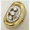 Image 2 : 14K Two-Toned Gold Diamond Ring.