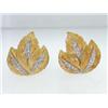 Image 1 : Buccellati 18K 2-toned Gold Diamond Earrings