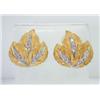Image 4 : Buccellati 18K 2-toned Gold Diamond Earrings