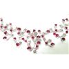 Image 2 : 14K White Gold, Ruby And Diamond Necklace
