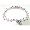 Image 4 : 14K White Gold, Ruby And Diamond Necklace