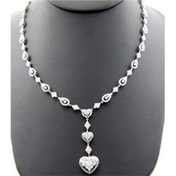 18K White Gold Diamond Necklace