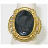 Image 1 : Judith Ripka18K Yellow Gold Colored Stone Intaglio Ring