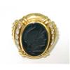 Image 3 : Judith Ripka18K Yellow Gold Colored Stone Intaglio Ring
