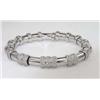Image 1 : 18K White Gold Diamond Bangle