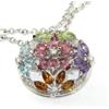 Image 3 : Asprey 18K Gold, Multi-Colored Stone & Diamond Necklace