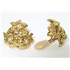 Image 2 : 18K Yellow Gold Diamond Earrings