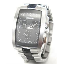 Movado Stainless Stee/Rubber Chronograph Watch