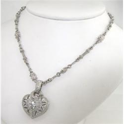 Judith Ripka 18K White Gold Diamond Necklace
