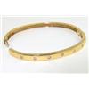 Image 3 : 14K Yellow Gold Diamond Bangle
