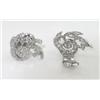 Image 3 : Platinum Diamond Earrings