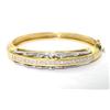 Image 1 : Salavetti 18K Yellow Gold Diamond Bangle