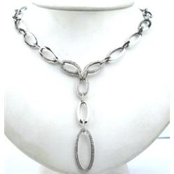 Salavetti 18K White Gold, Diamond Necklace