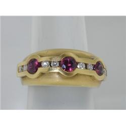 Kieselstein-Cord 18K Yellow Gold, Ruby & Diamond Ring