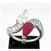 Image 1 : Platinum Ruby & Diamond Ring