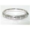 Image 1 : Salavetti 18K White Gold Diamond Bangle