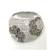 Image 3 : Salavetti 18K Two-Toned Gold Diamond Ring