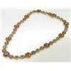 Image 3 : 18K Yellow Gold, Multi-Colored Stones  Necklace.