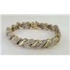 Image 3 : 14K Yellow Gold Diamond Bracelet