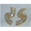 Image 3 : Krypell 18K Yellow Gold  Diamond Earrings.