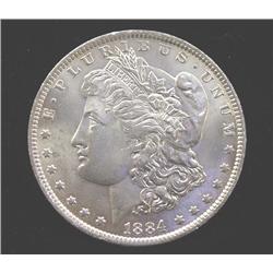 1884-O Morgan Silver Dollar AU