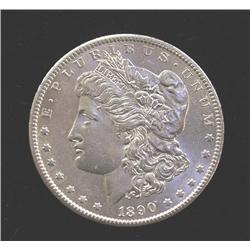 1890-S Morgan Silver Dollar AU