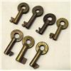 Image 1 : 7 Vintage Railroad Switch Box Keys