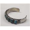 Image 3 : Native American Navajo Silver Turquoise Bracelet