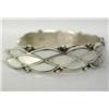 Image 2 : Native American Zuni Silver Inlay MOP Bracelet