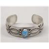 Image 1 : Native American Navajo Silver Turquoise Bracelet