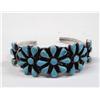 Image 1 : Native American Zuni Turquoise Cluster Bracelet