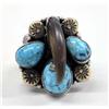 Image 1 : Native American Navajo Claw Turquoise Ring