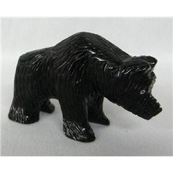 Native American Zuni Onyx Grizzly Bear Fetish