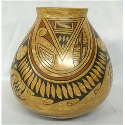 Mata Ortiz Polychrome Marble Pot by Tito Enrequez