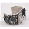 Image 2 : Native American Navajo Silver Watch Band