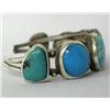 Image 2 : Native American Navajo Silver Turquoise Bracelet