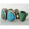 Image 3 : Native American Navajo Silver Turquoise Bracelet