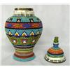 Image 2 : Lidded Metal Vase Hand Beaded by Kills Thunder