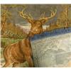 Image 2 : Antique European Tapestry Of Deer Scene