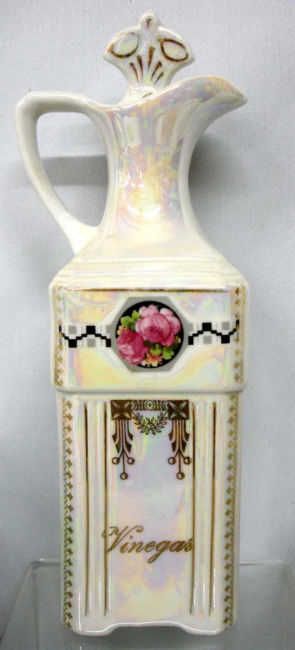 Vintage German Fine Porcelain Opalescent Canister Set
